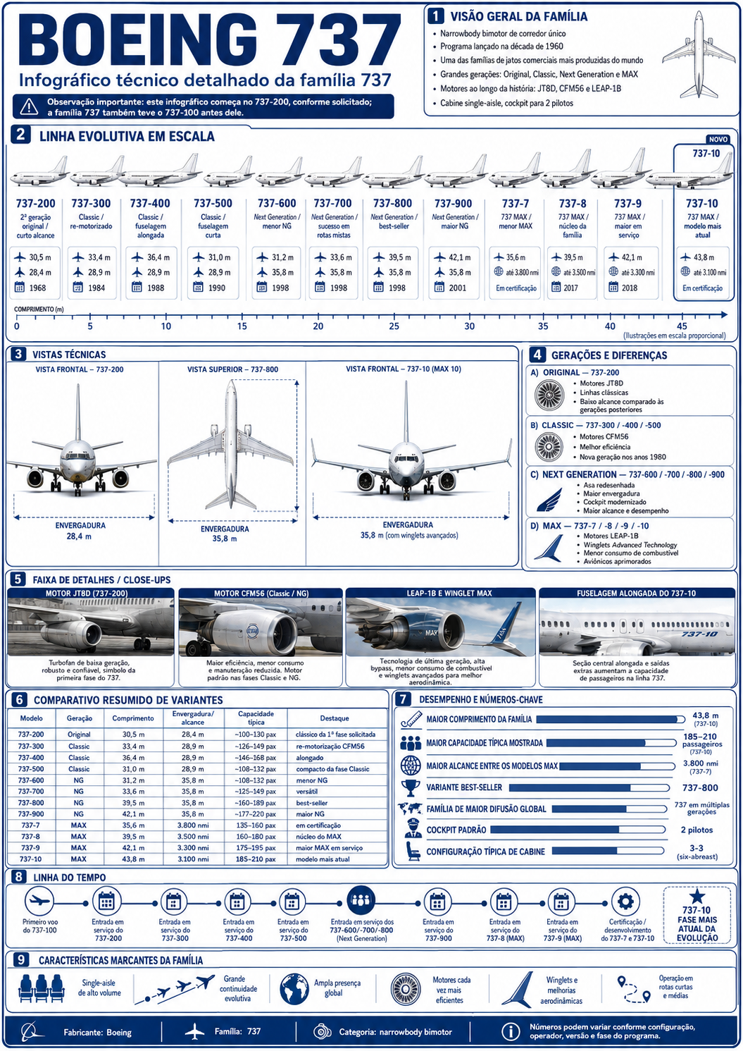 Infográfico técnico — Boeing 737